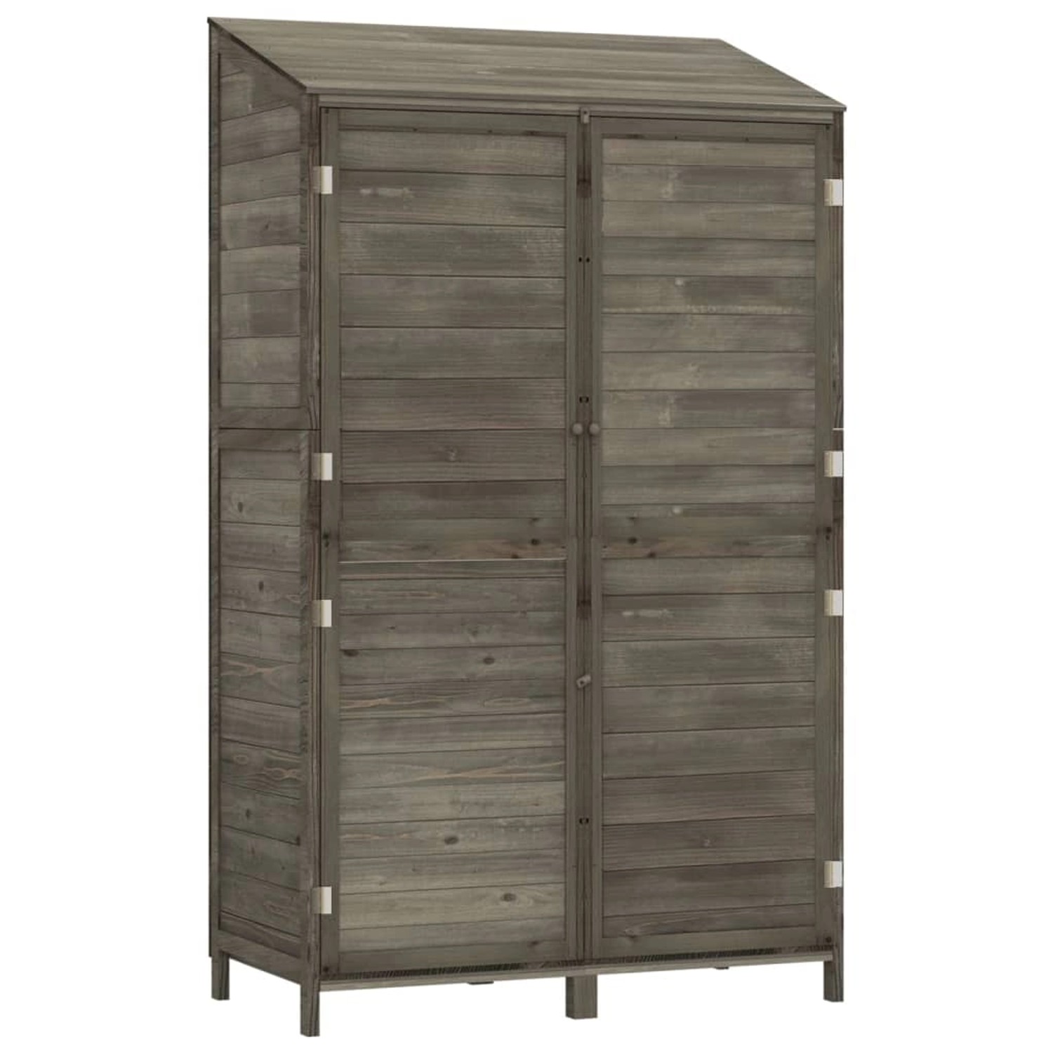 vidaXL Geräteschuppen Anthrazit 102x52x174,5 cm Massivholz Tanne 1156741 von VIDAXL