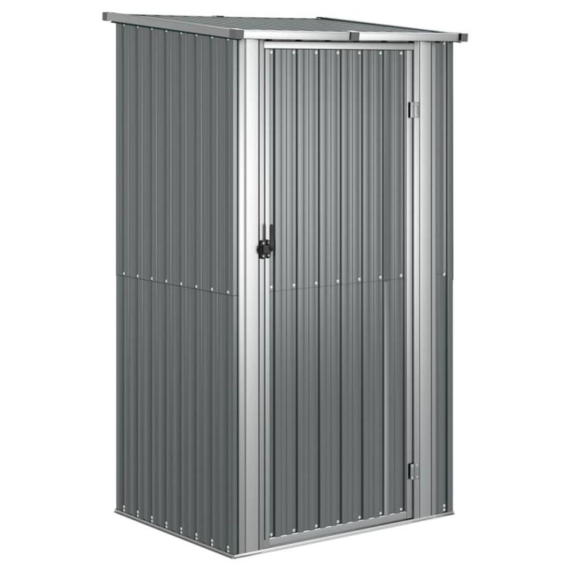 vidaXL Geräteschuppen Grau 118,5x97x209,5 cm Verzinkter Stahl 1038304 von VIDAXL