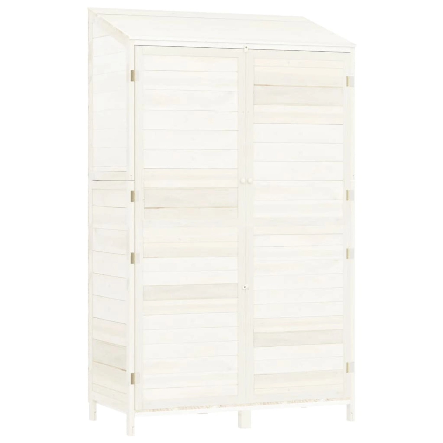 vidaXL Geräteschuppen Weiß 102x52x174,5 cm Massivholz Tanne 1156740 vidaXL Geräteschuppen Weiß 102x52x174,5 cm Massivholz Tanne 1156740 von VIDAXL