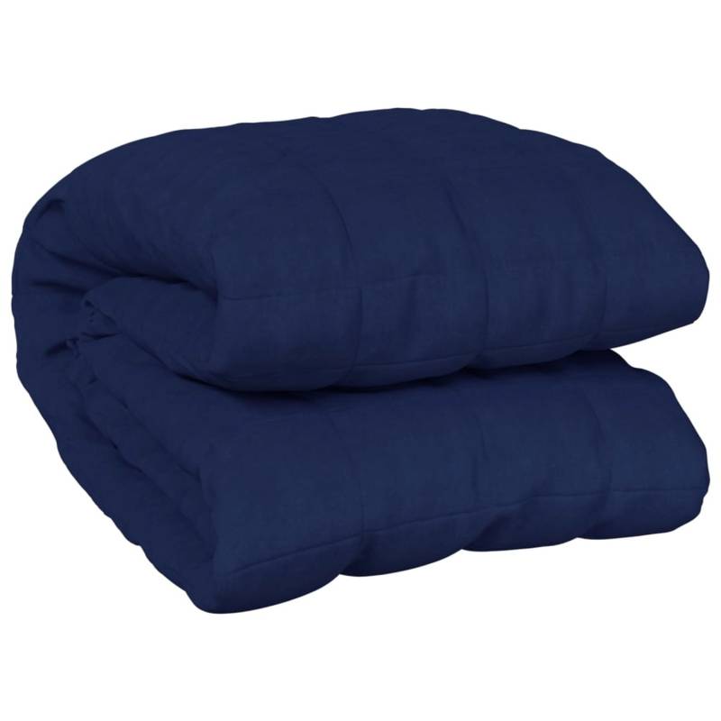 vidaXL Gewichtsdecke Blau 122x183 cm 5 kg Stoff von VIDAXL