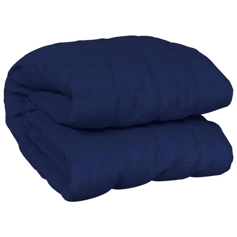 vidaXL Gewichtsdecke Blau 155x220 cm 7 kg Stoff von VIDAXL