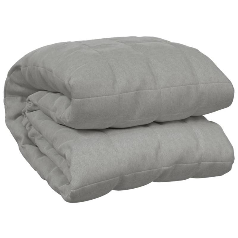 vidaXL Gewichtsdecke Grau 150x200 cm 7 kg Stoff Modell 1 von VIDAXL