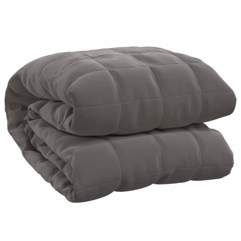 vidaXL Gewichtsdecke Grau 155x220 cm 11 kg Stoff Modell 1 von VIDAXL