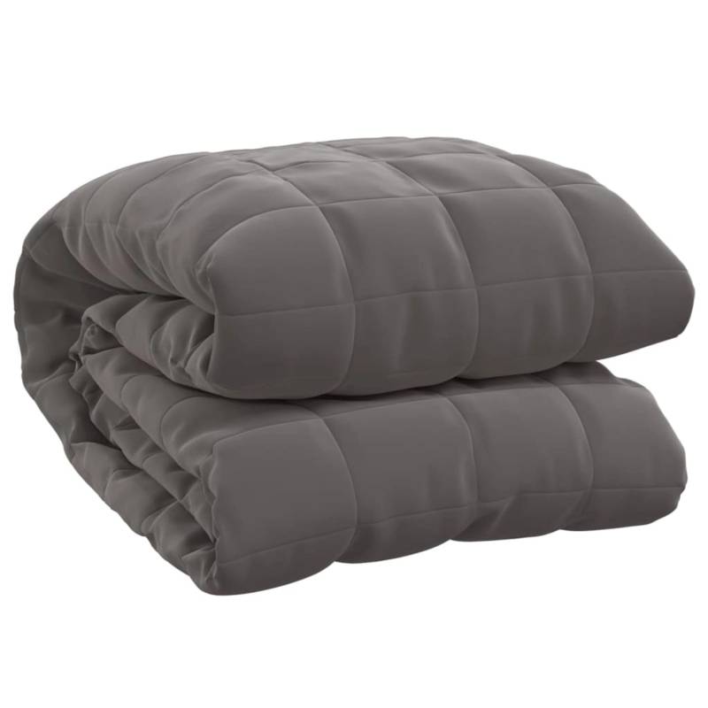 vidaXL Gewichtsdecke Grau 155x220 cm 7 kg Stoff Modell 1 von VIDAXL
