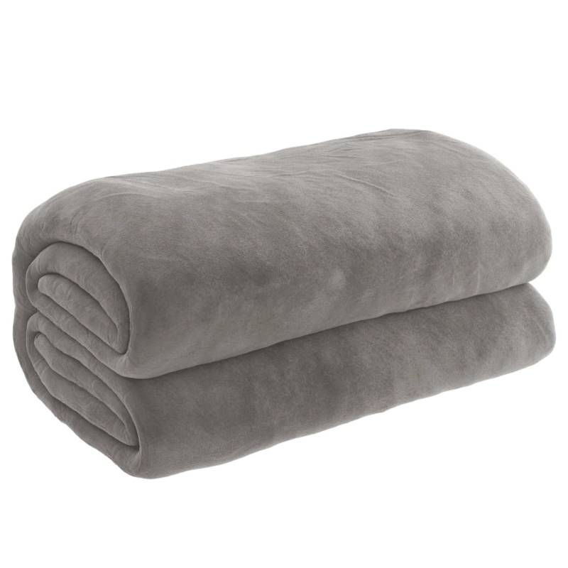 vidaXL Gewichtsdecke mit Bezug Grau 135x200 cm 10 kg Stoff von VIDAXL