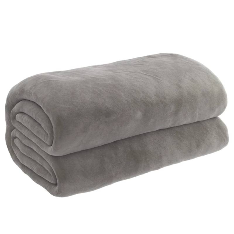 vidaXL Gewichtsdecke mit Bezug Grau 150x200 cm 7 kg Stoff von VIDAXL