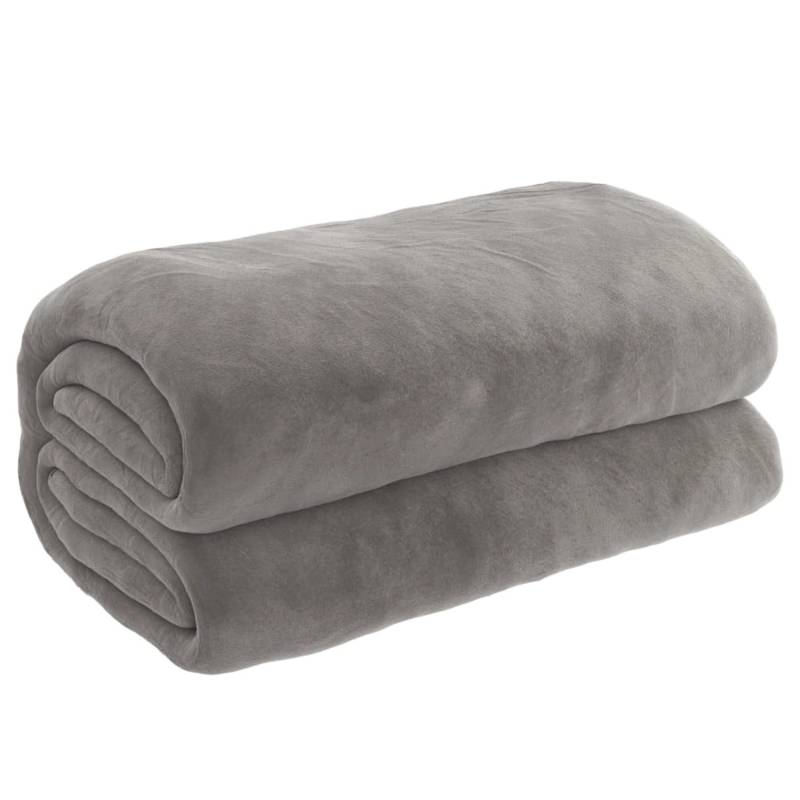 vidaXL Gewichtsdecke mit Bezug Grau 152x203 cm 7 kg Stoff von VIDAXL