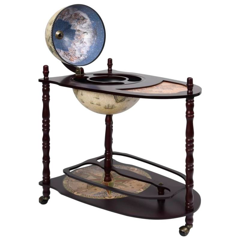 vidaXL Globus-Bartisch Eukalyptusholz Grün Freistehend Modell 1 von VIDAXL