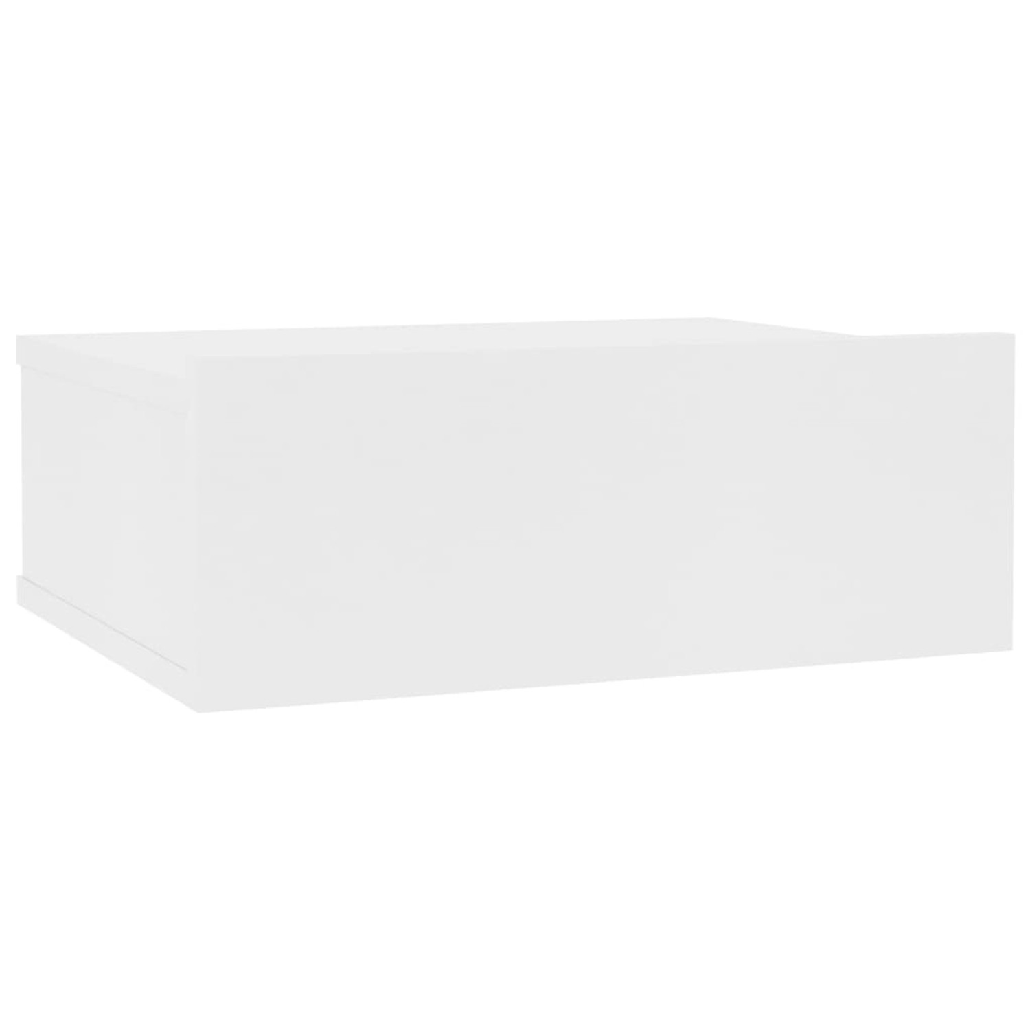 vidaXL Hängender Nachttisch Weiß 40x30x15 cm Holzwerkstoff von VIDAXL