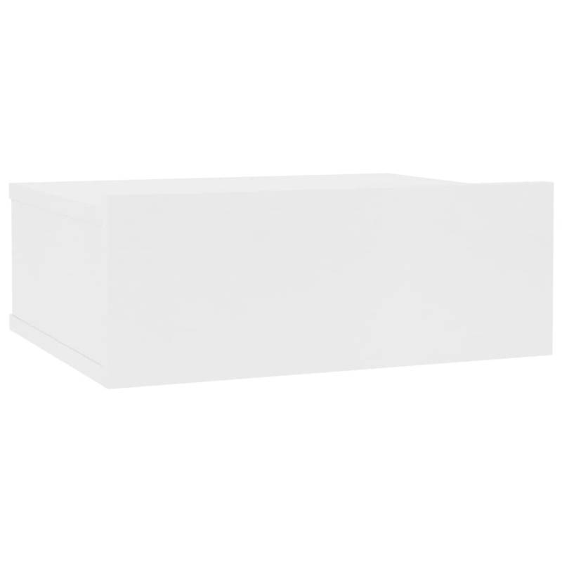 vidaXL Hängender Nachttisch Weiß 40x30x15 cm Holzwerkstoff von VIDAXL