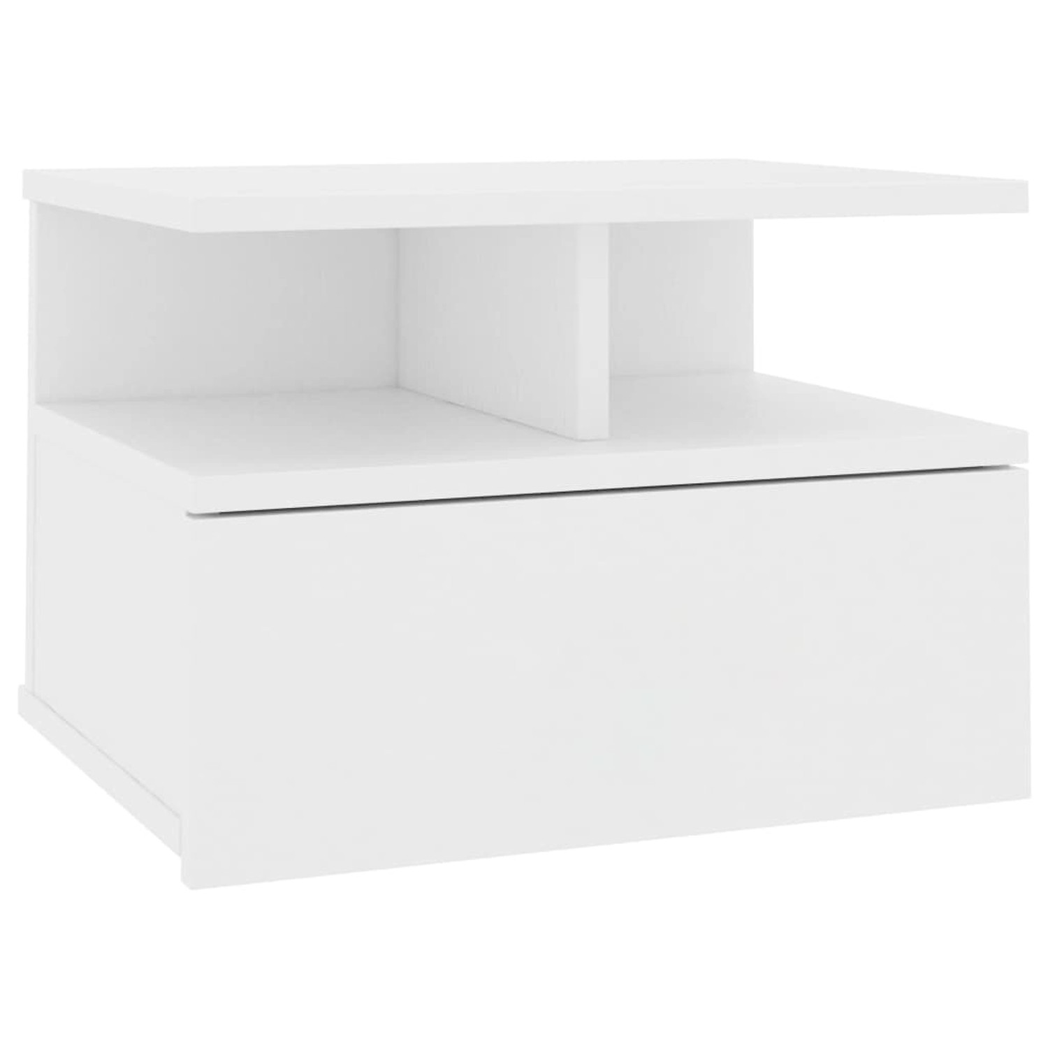 vidaXL Hängender Nachttisch Weiß 40x31x27 cm Holzwerkstoff von VIDAXL