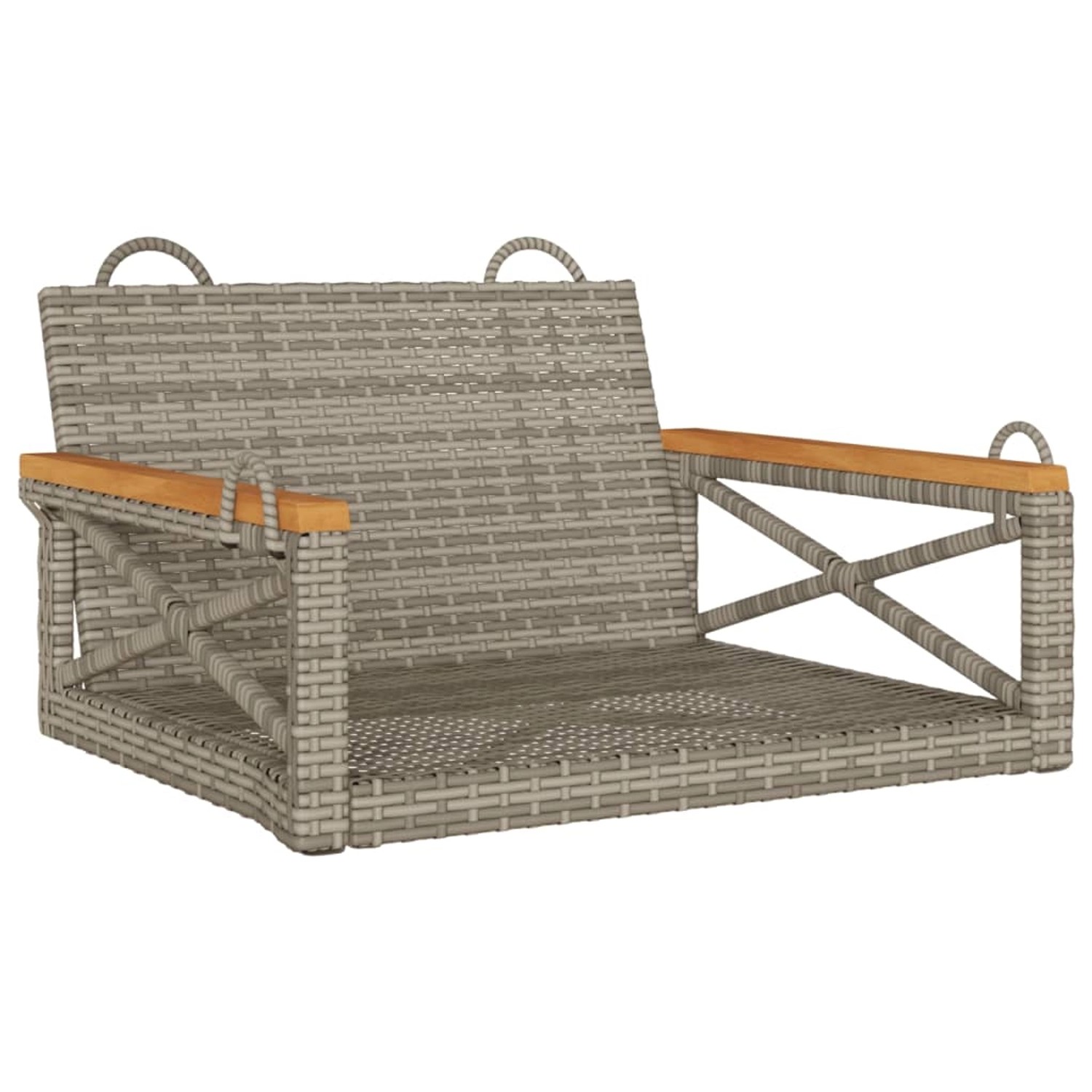 vidaXL Hängesessel Grau 63x62x40 cm Poly Rattan 368171 vidaXL Hängesessel Grau 63x62x40 cm Poly Rattan 368171 von VIDAXL