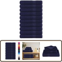 vidaXL Handtücher 10 Stk. Marineblau 100x200cm 360 g/m² 100% Baumwolle vidaXL Handtücher 10 Stk. Marineblau 100x200cm 360 g/m² 100% Baumwolle von VIDAXL
