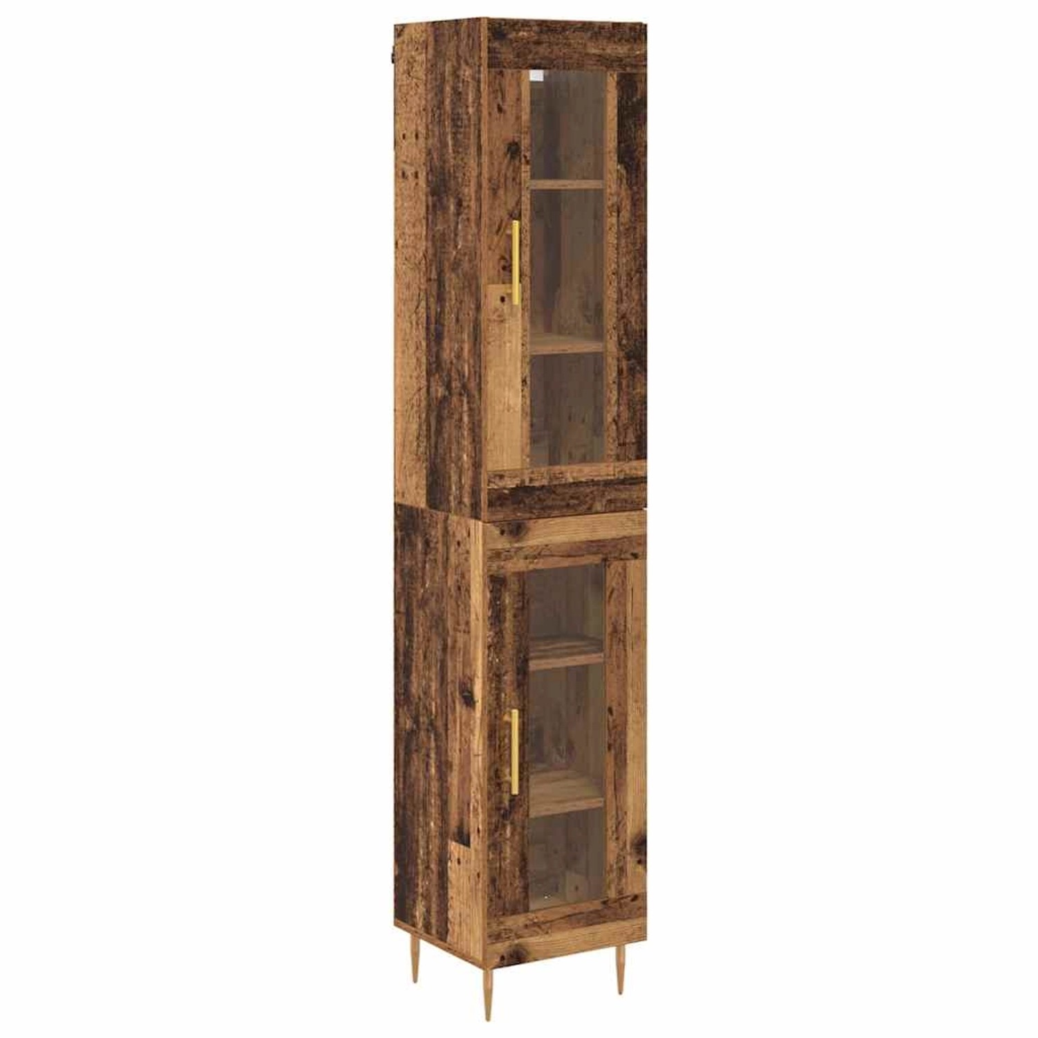 vidaXL Highboard Altholz 34,5 x 34 x 180 cm Holzwerkstoff 3415746 von VIDAXL