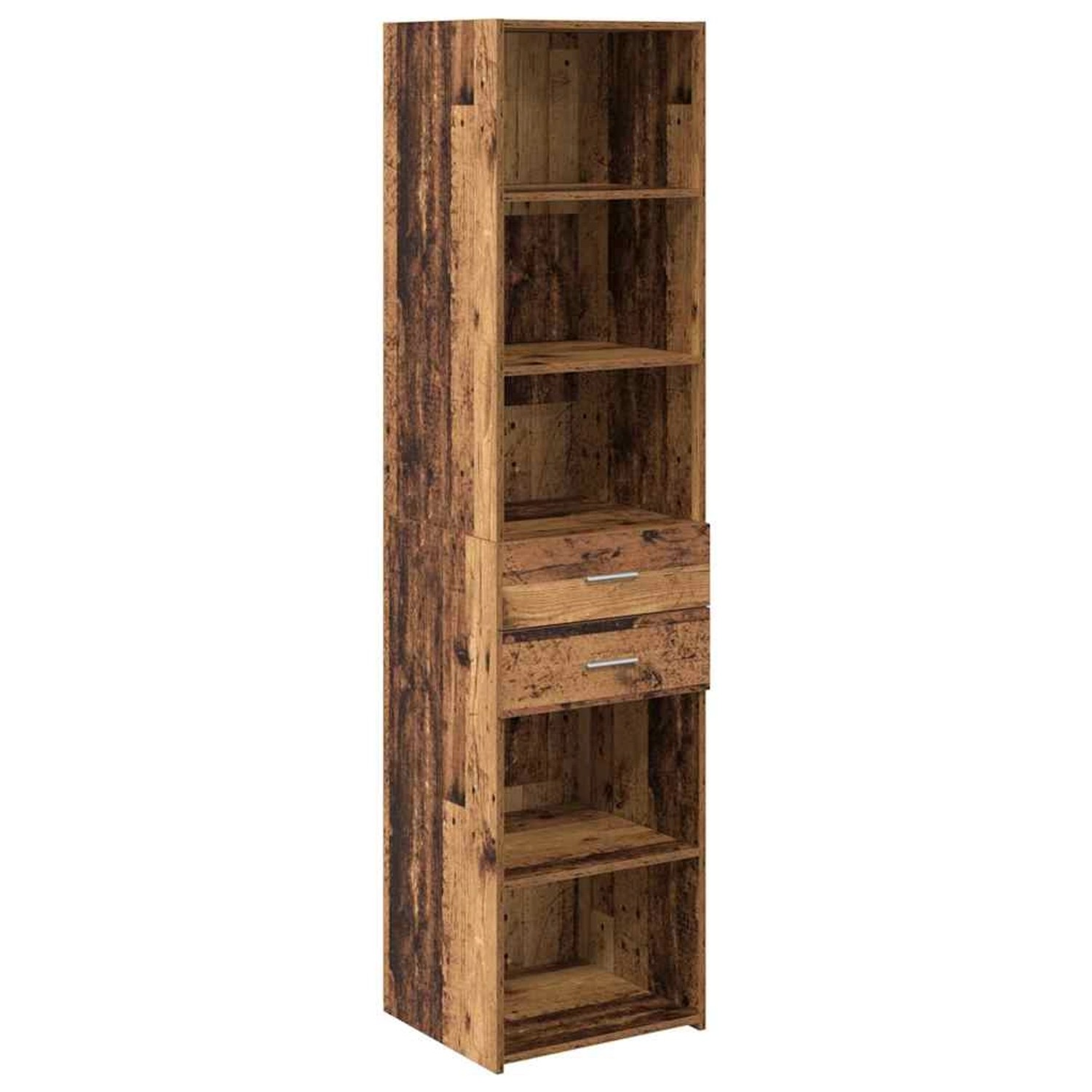 vidaXL Highboard Altholz 45 x 42,5 x 185 cm Holzwerkstoff 3402638 von VIDAXL