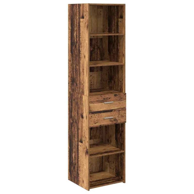 vidaXL Highboard Altholz 45 x 42,5 x 185 cm Holzwerkstoff 3402638 von VIDAXL