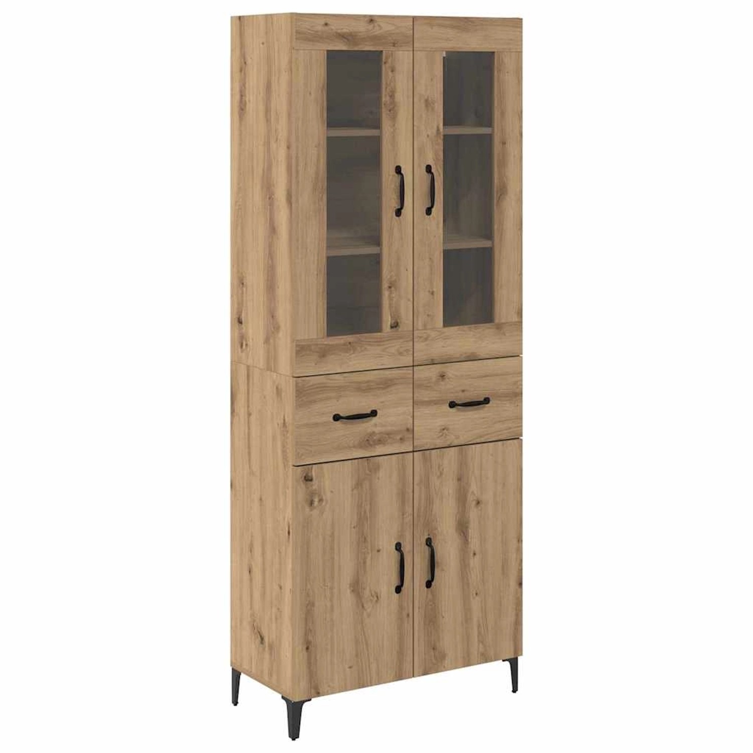 vidaXL Highboard Artisan-Eiche 69,5 x 34 x 180 cm Holzwerkstoff 3415962 von VIDAXL