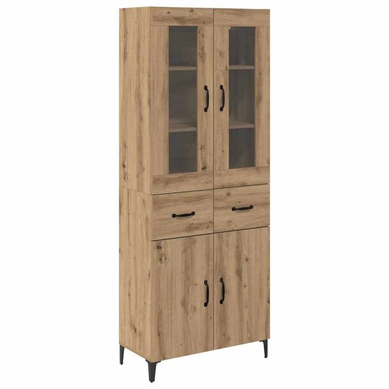 vidaXL Highboard Artisan-Eiche 69,5 x 34 x 180 cm Holzwerkstoff 3415962 von VIDAXL