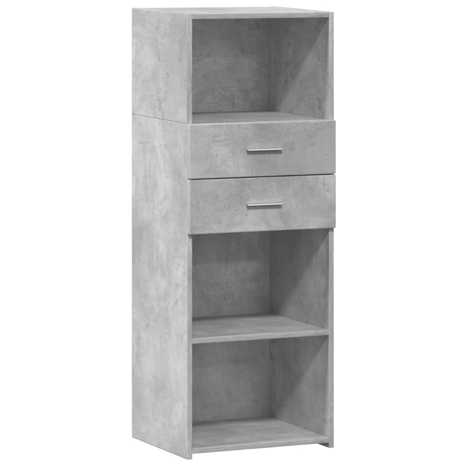 vidaXL Highboard Betongrau 45x42,5x124 cm Holzwerkstoff 846169 von VIDAXL