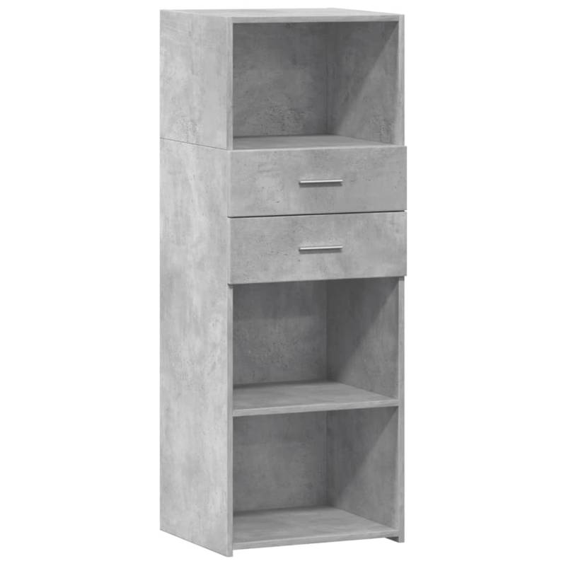 vidaXL Highboard Betongrau 45x42,5x124 cm Holzwerkstoff 846169 von VIDAXL
