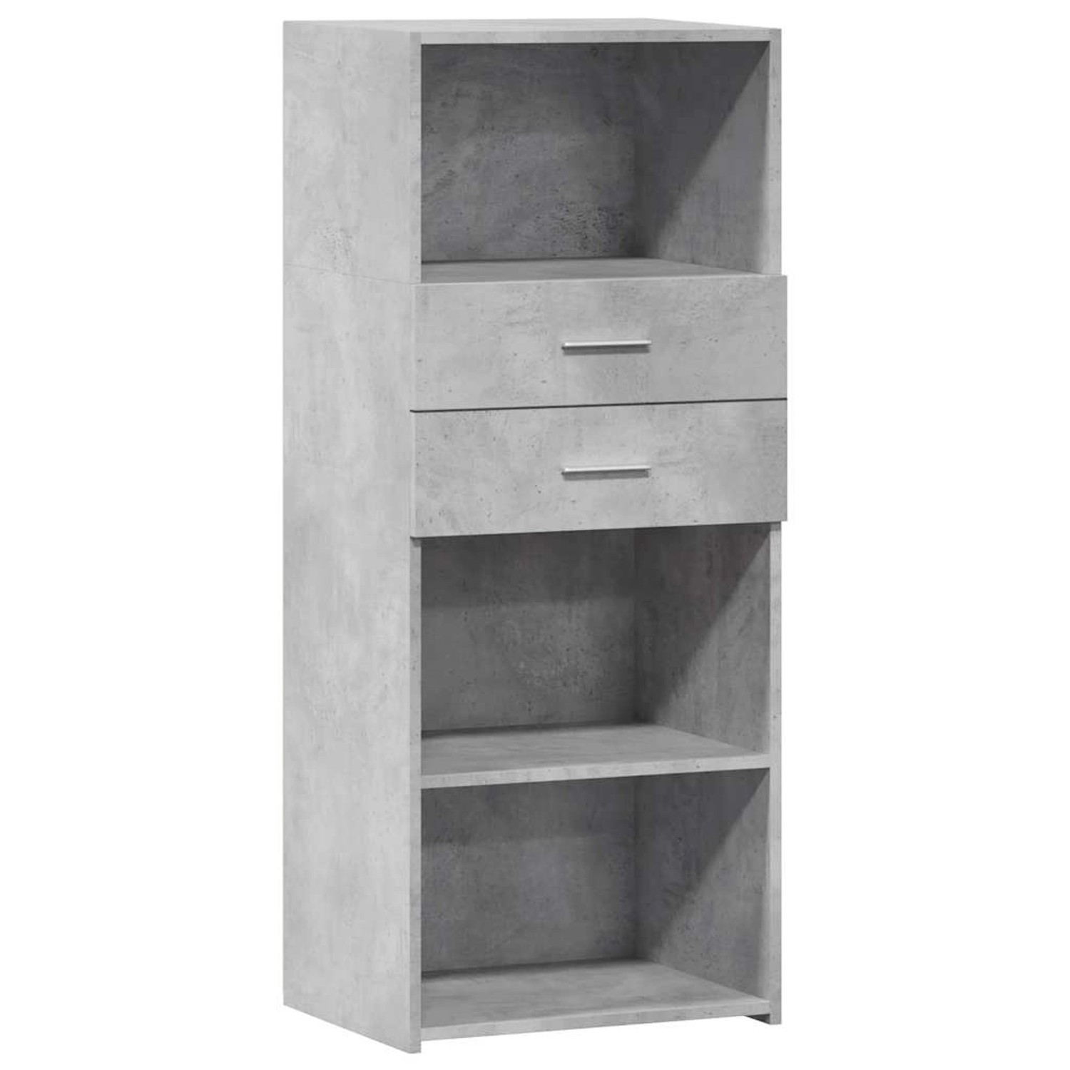 vidaXL Highboard Betongrau 50x42,5x124 cm Holzwerkstoff 846176 von VIDAXL