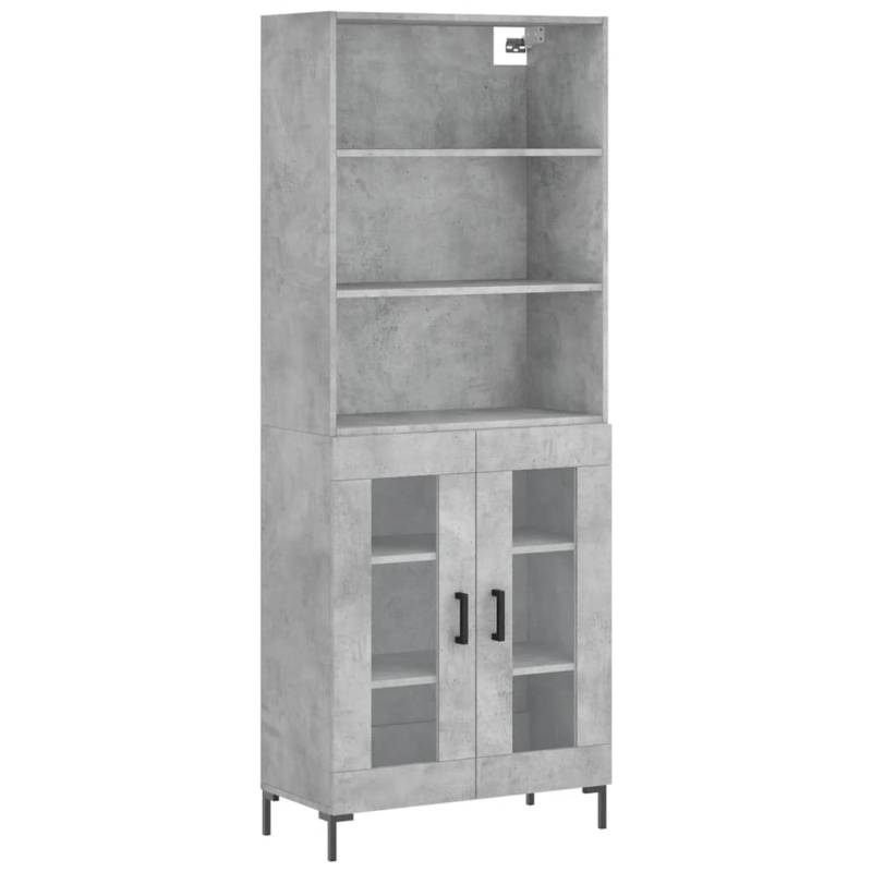 vidaXL Highboard Betongrau 69,5x34x180 cm Holzwerkstoff 3189321 vidaXL Highboard Betongrau 69,5x34x180 cm Holzwerkstoff 3189321 von VIDAXL
