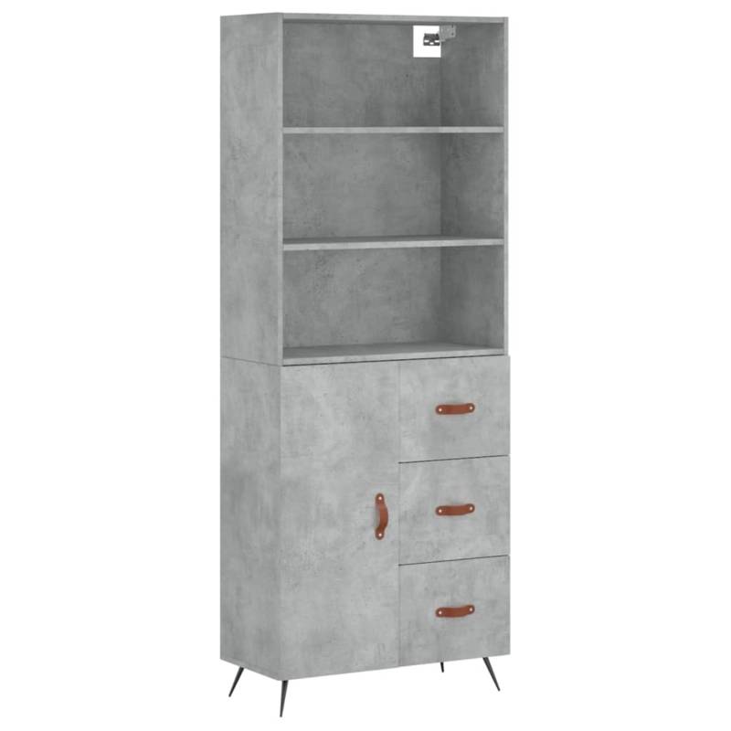 vidaXL Highboard Betongrau 69,5x34x180 cm Holzwerkstoff 3189417 vidaXL Highboard Betongrau 69,5x34x180 cm Holzwerkstoff 3189417 von VIDAXL