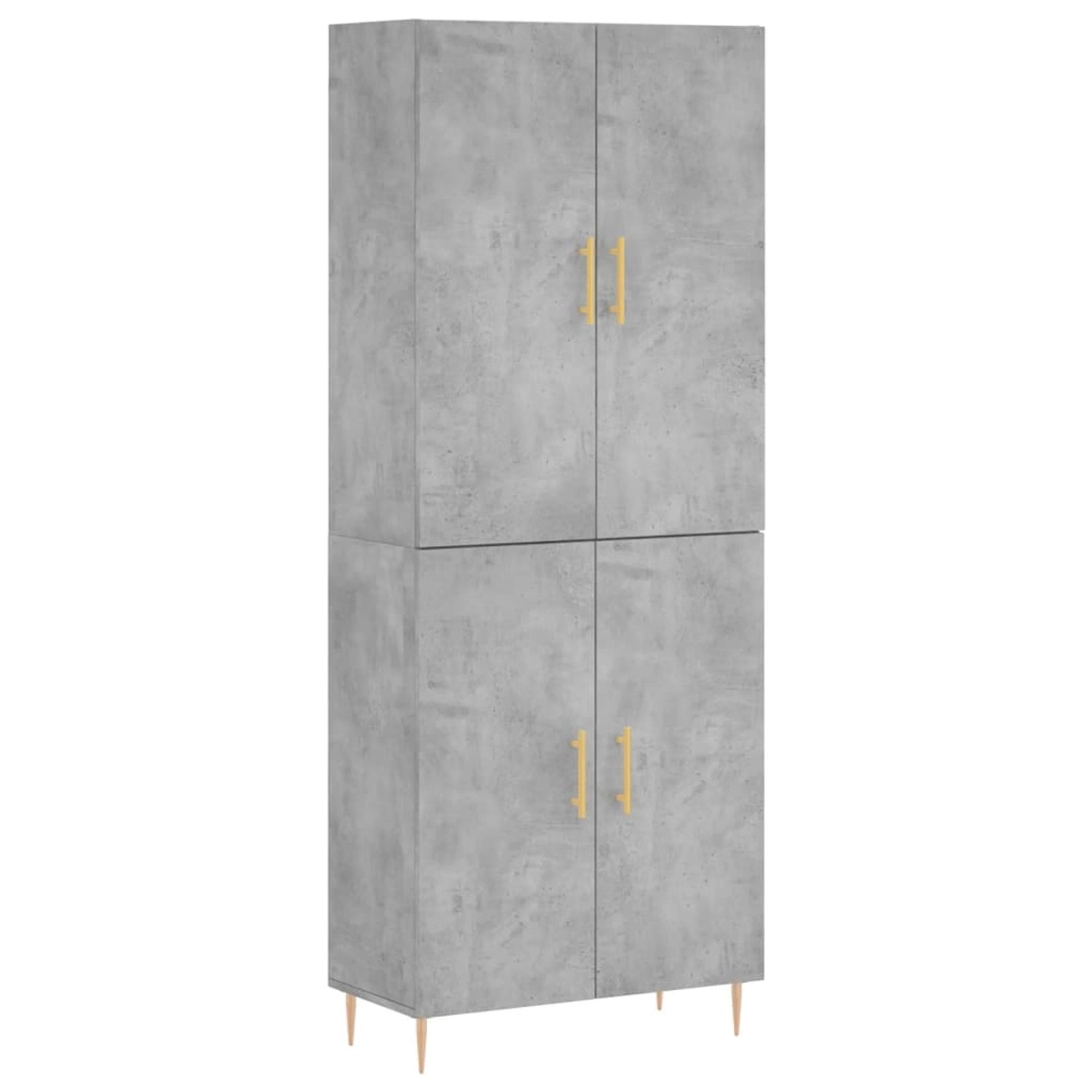 vidaXL Highboard Betongrau 69,5x34x180 cm Holzwerkstoff 3195671 von VIDAXL