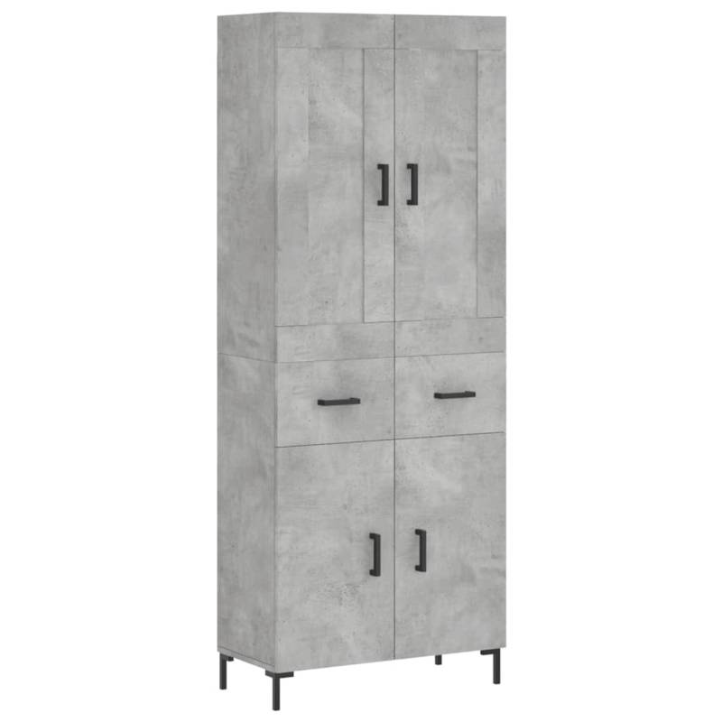 vidaXL Highboard Betongrau 69,5x34x180 cm Holzwerkstoff 3199877 vidaXL Highboard Betongrau 69,5x34x180 cm Holzwerkstoff 3199877 von VIDAXL