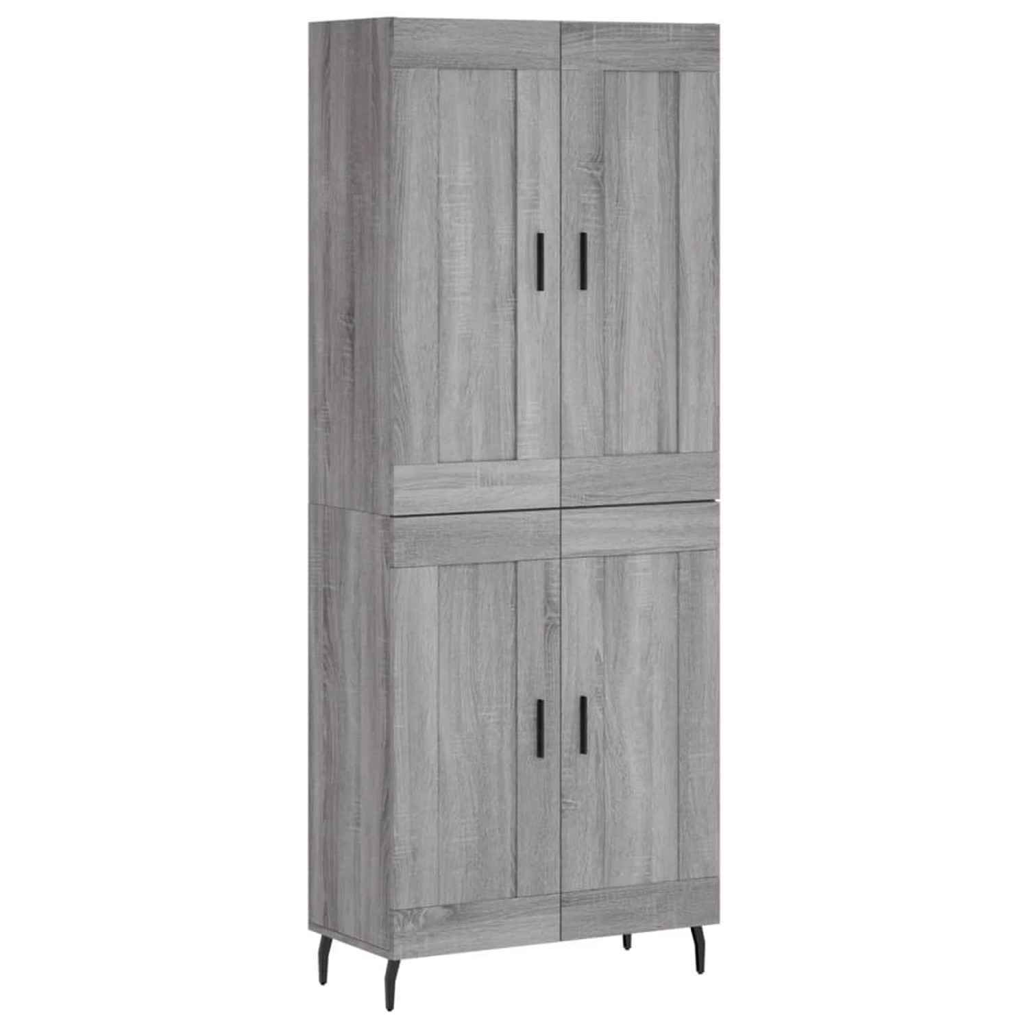 vidaXL Highboard Grau Sonoma 69,5x34x180 cm Holzwerkstoff 3199703 von VIDAXL