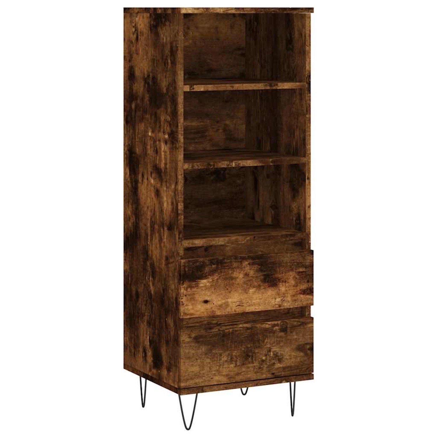 vidaXL Highboard Räuchereiche 40x36x110 cm Holzwerkstoff 831513 von VIDAXL