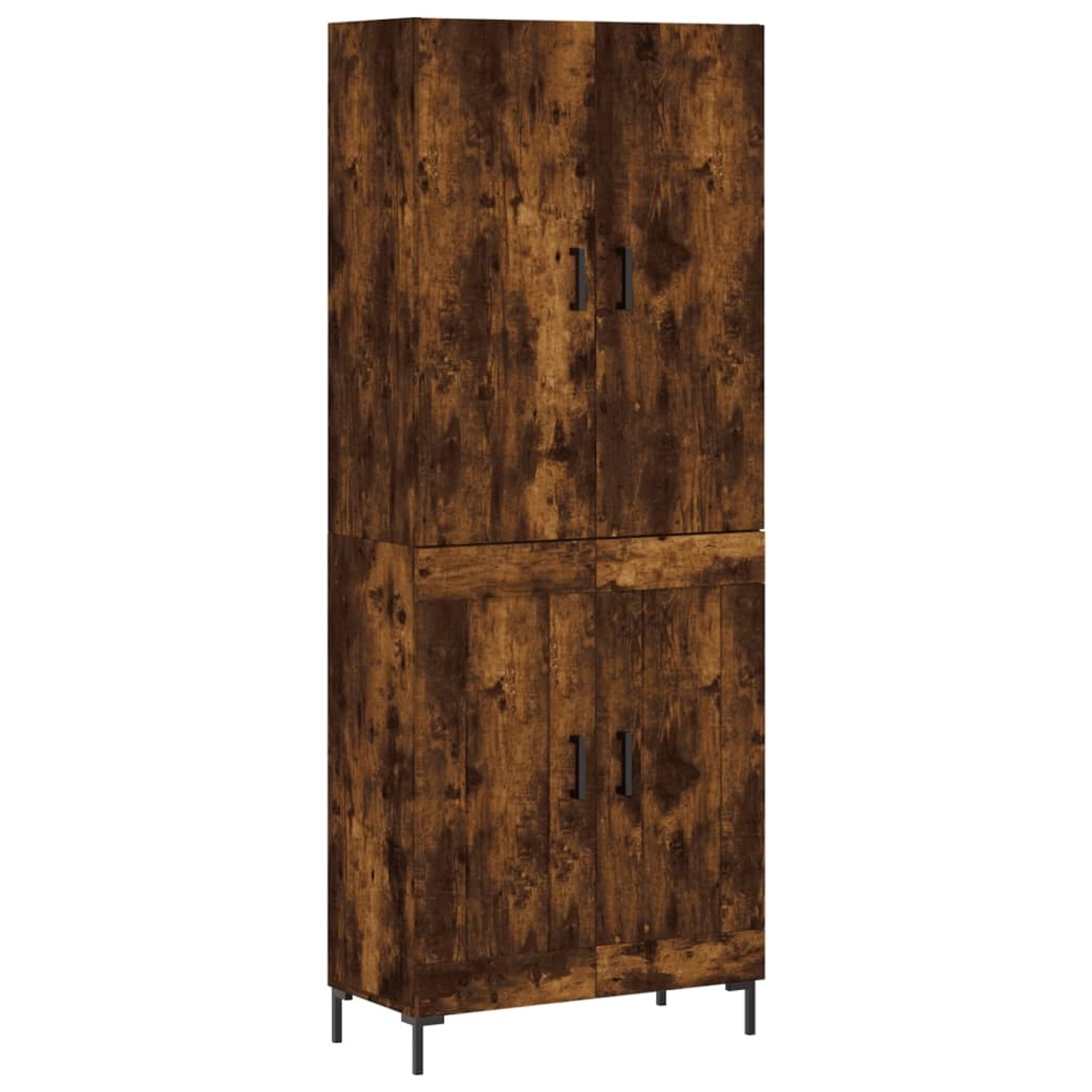 vidaXL Highboard Räuchereiche 69,5x34x180 cm Holzwerkstoff 3195792 von VIDAXL