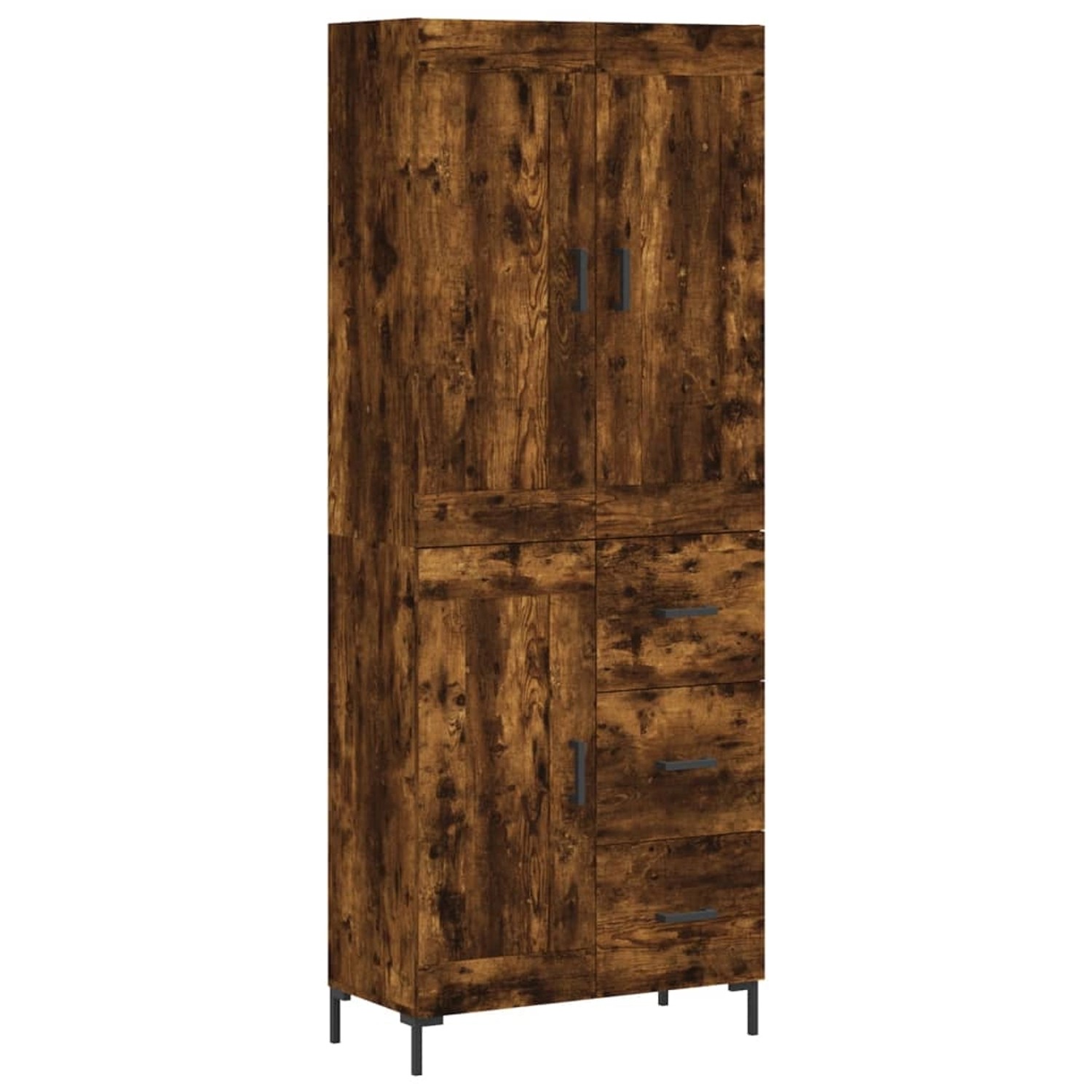vidaXL Highboard Räuchereiche 69,5x34x180 cm Holzwerkstoff 3200006 von VIDAXL