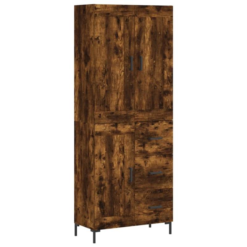 vidaXL Highboard Räuchereiche 69,5x34x180 cm Holzwerkstoff 3200006 von VIDAXL