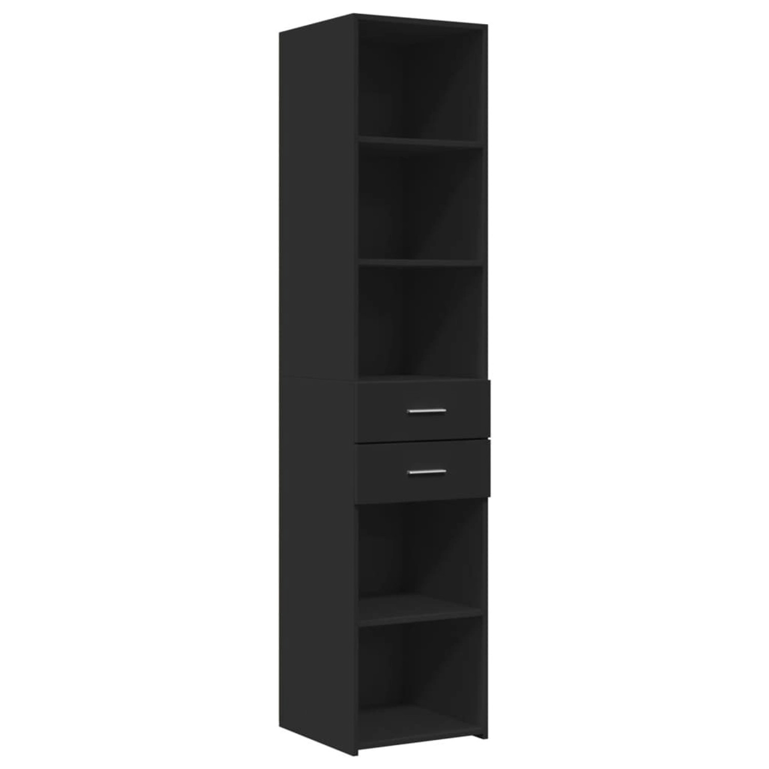 vidaXL Highboard Schwarz 40x42,5x185 cm Holzwerkstoff 3281442 von VIDAXL