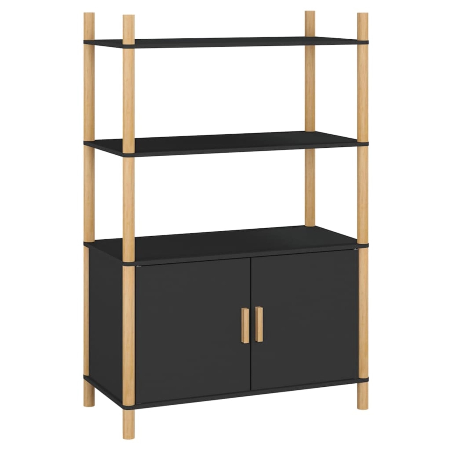 vidaXL Highboard Schwarz 80x40x121 cm Holzwerkstoff 345700 von VIDAXL