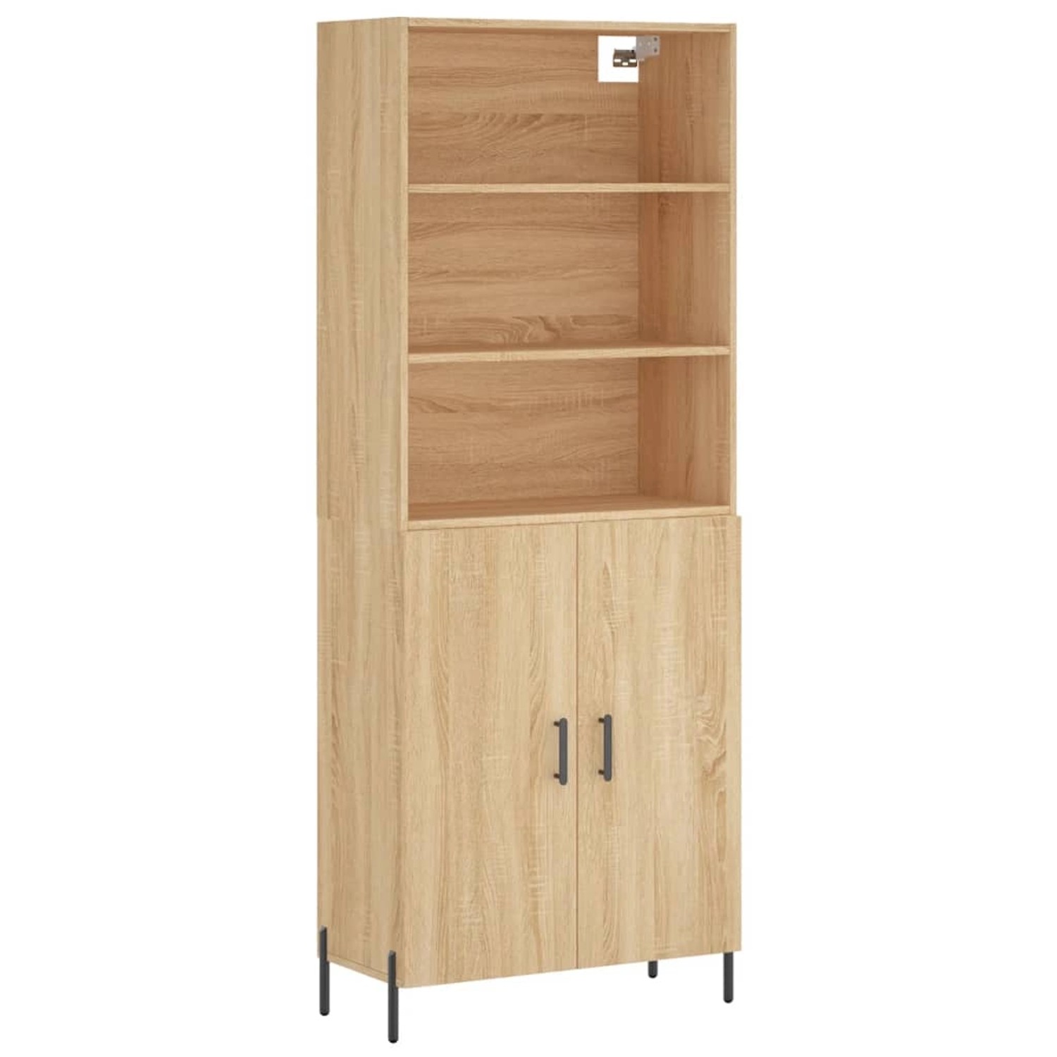 vidaXL Highboard Sonoma-Eiche 69,5x34x180 cm Holzwerkstoff 3189264 von VIDAXL