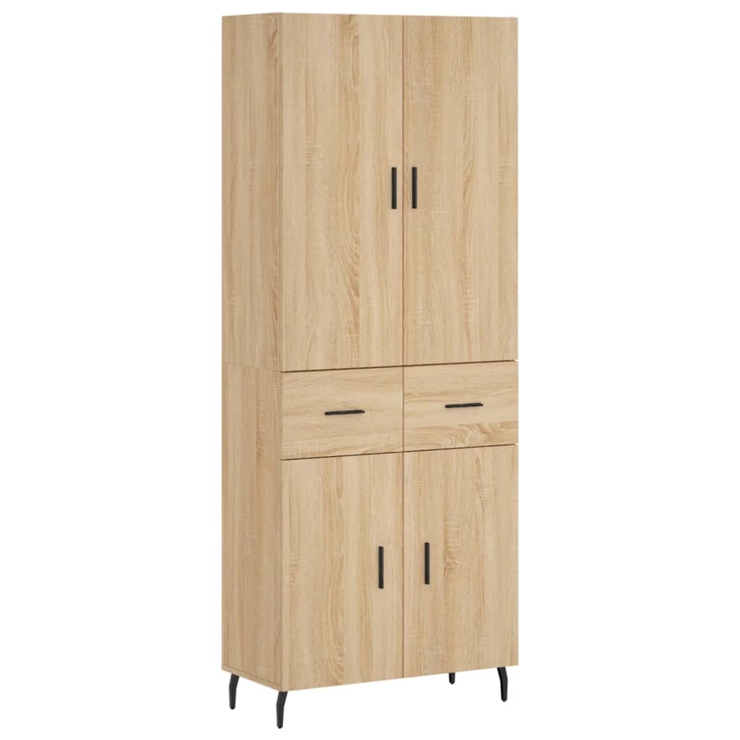 vidaXL Highboard Sonoma-Eiche 69,5x34x180 cm Holzwerkstoff 3198164 von VIDAXL