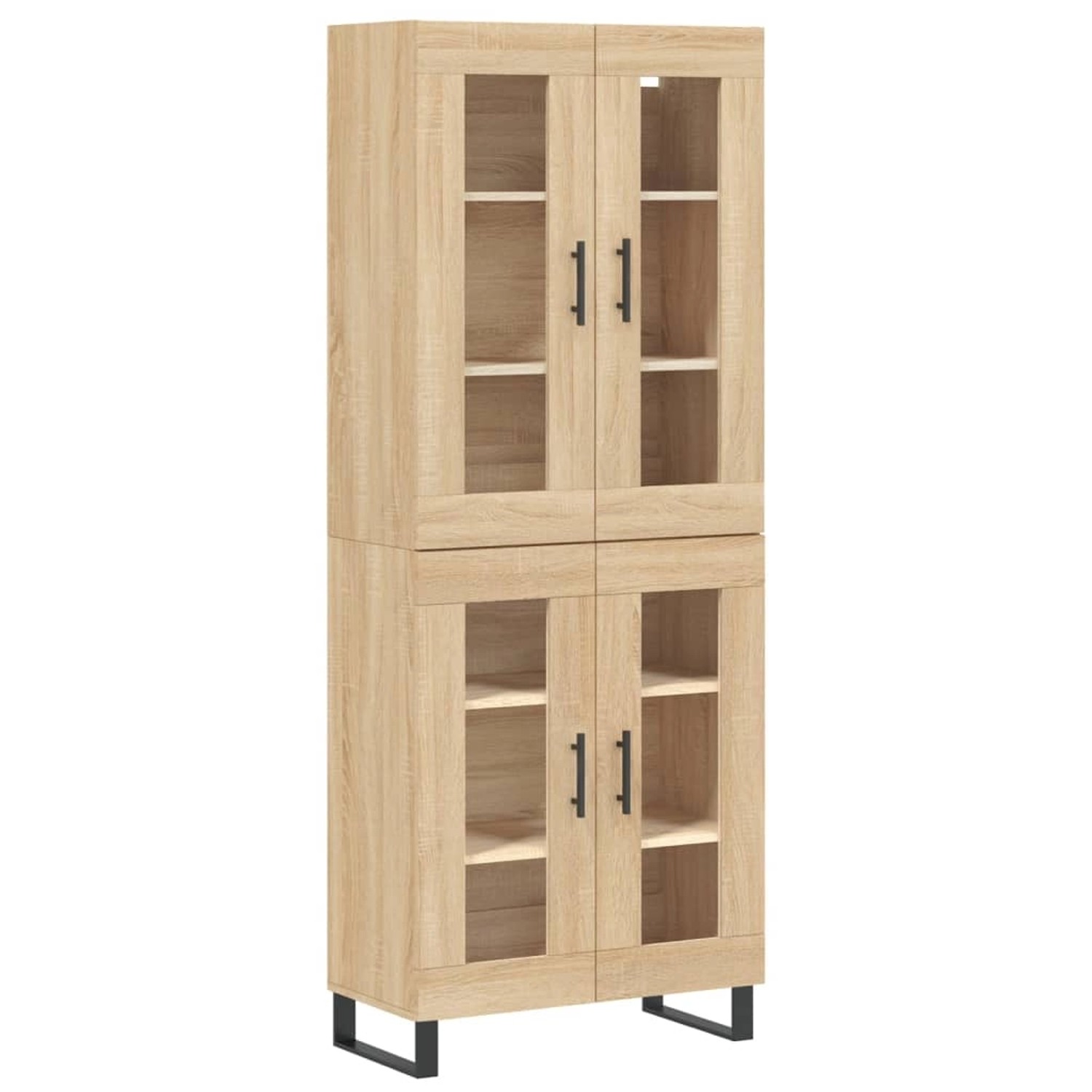 vidaXL Highboard Sonoma-Eiche 69,5x34x180 cm Holzwerkstoff 3198300 von VIDAXL
