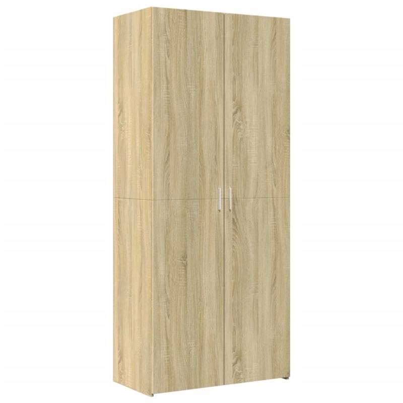 vidaXL Highboard Sonoma-Eiche 80x42,5x185 cm Holzwerkstoff 3281436 von VIDAXL