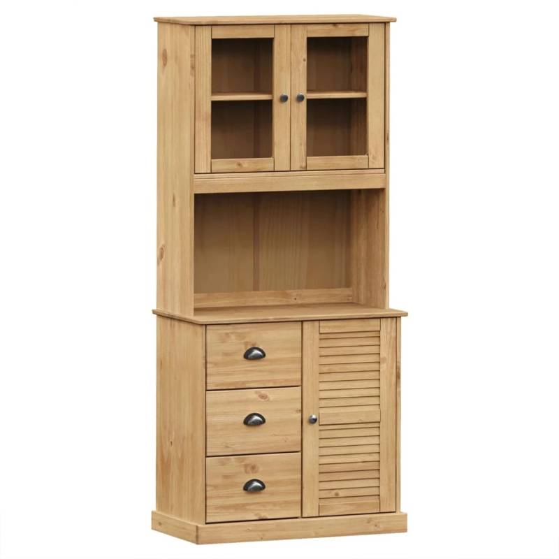 vidaXL Highboard VIGO 78x40x175 cm Massivholz Kiefer 3188304 von VIDAXL