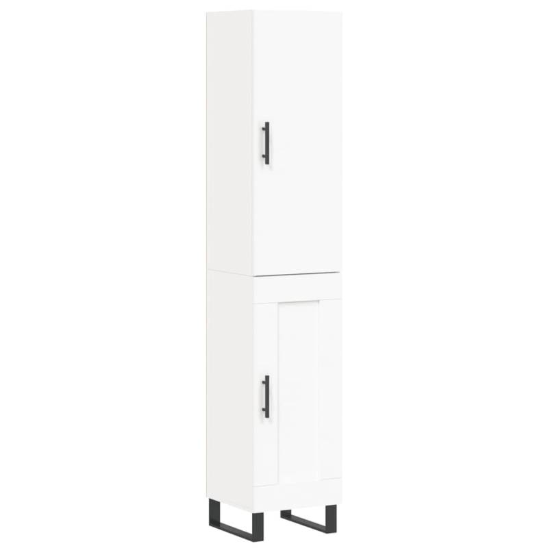 vidaXL Highboard Weiß 34,5x34x180 cm Holzwerkstoff 3199129 von VIDAXL