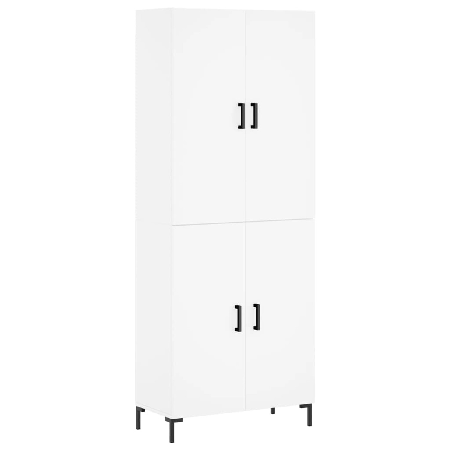 vidaXL Highboard Weiß 69,5x34x180 cm Holzwerkstoff 3195675 von VIDAXL
