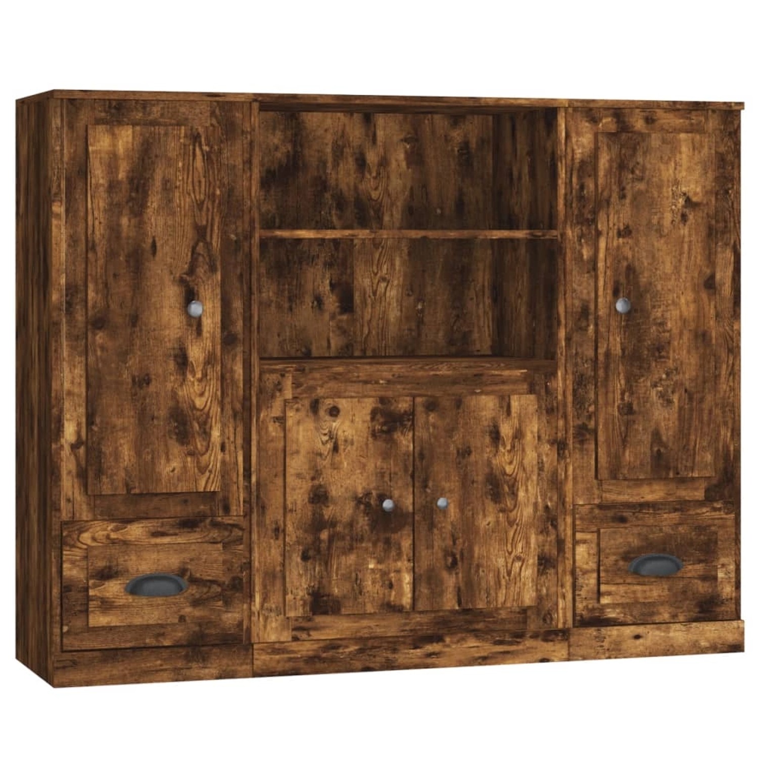 vidaXL Highboards 3 Stk. Räuchereiche Holzwerkstoff Modell 2 vidaXL Highboards 3 Stk. Räuchereiche Holzwerkstoff Modell 2 von VIDAXL