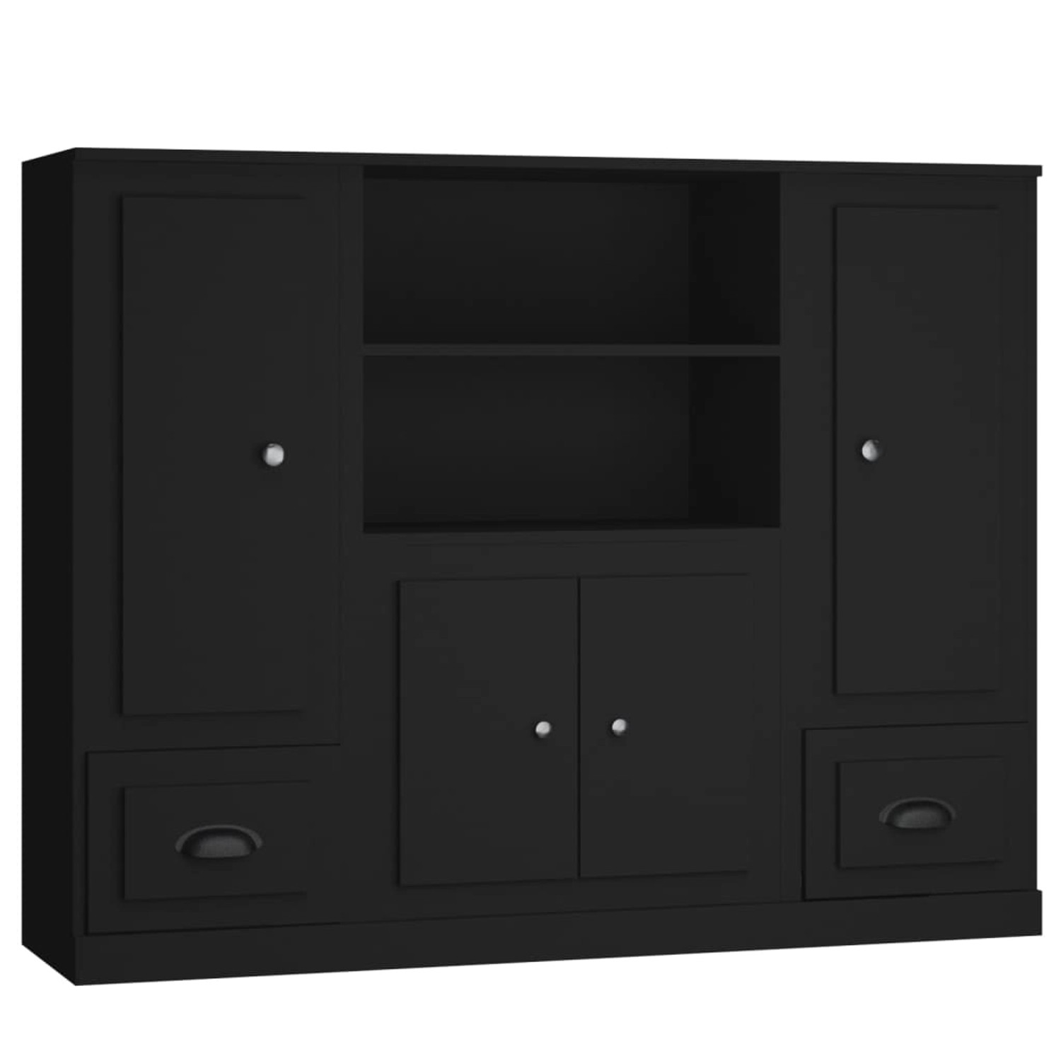 vidaXL Highboards 3 Stk. Schwarz Holzwerkstoff Modell 2 vidaXL Highboards 3 Stk. Schwarz Holzwerkstoff Modell 2 von VIDAXL