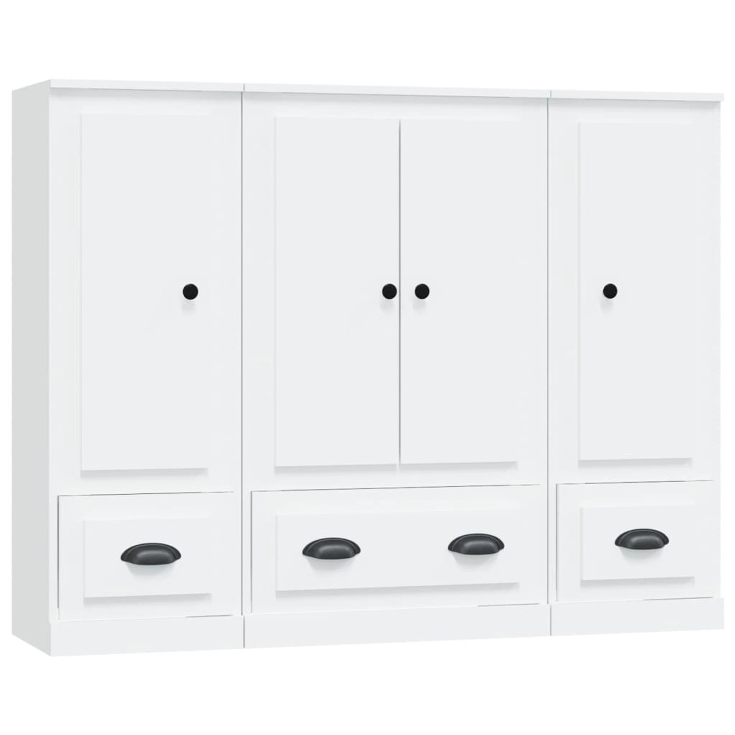 vidaXL Highboards 3 Stk. Weiß Holzwerkstoff Modell 1 vidaXL Highboards 3 Stk. Weiß Holzwerkstoff Modell 1 von VIDAXL
