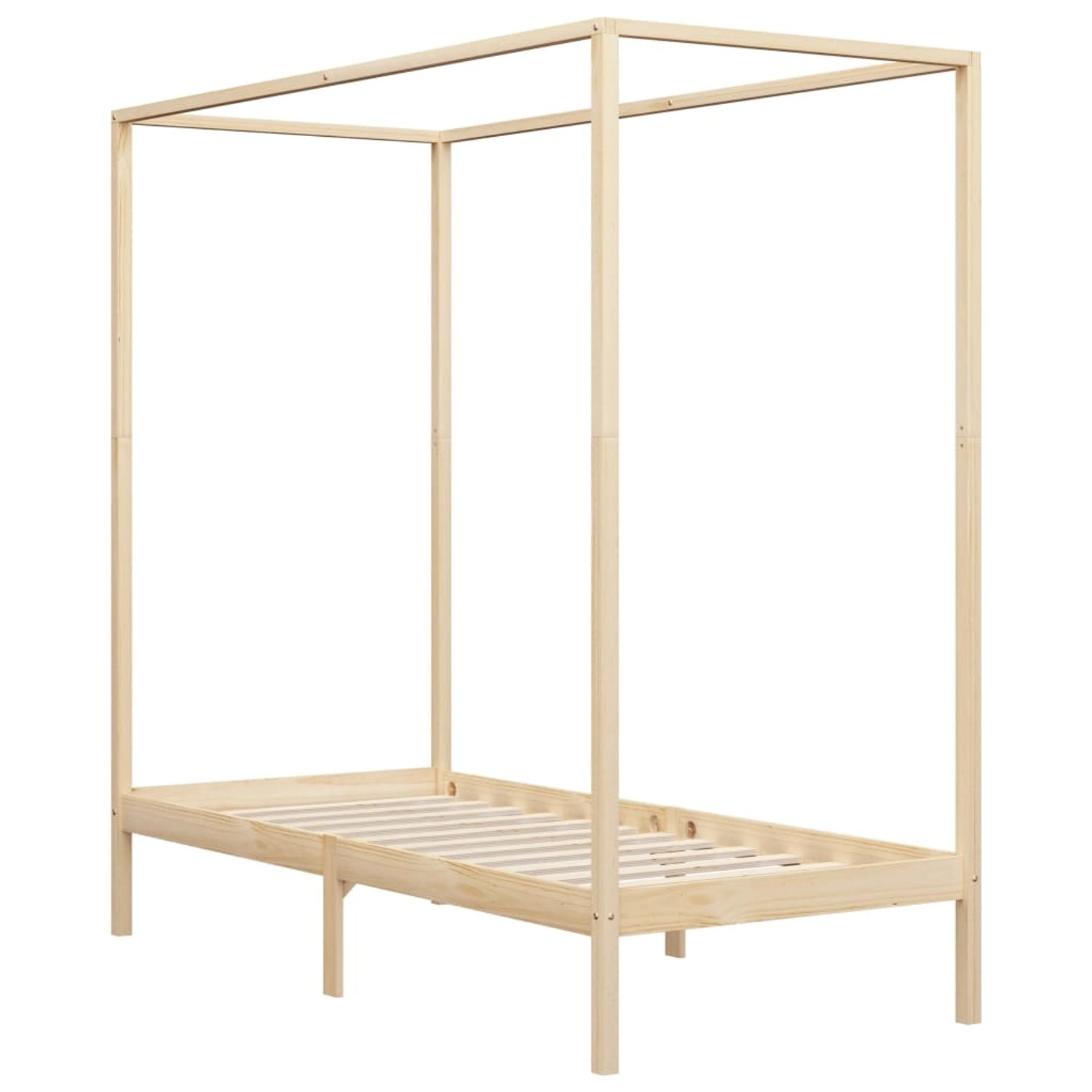 vidaXL Himmelbett-Gestell Massivholz Kiefer 100 x 200 cm617257 vidaXL Himmelbett-Gestell Massivholz Kiefer 100 x 200 cm617257 von VIDAXL