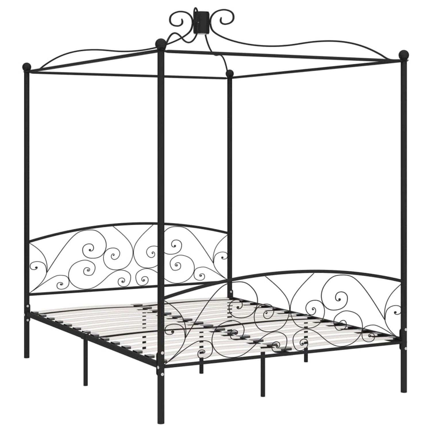 vidaXL Himmelbett-Gestell Schwarz Metall 180 x 200 cm618248 vidaXL Himmelbett-Gestell Schwarz Metall 180 x 200 cm618248 von VIDAXL