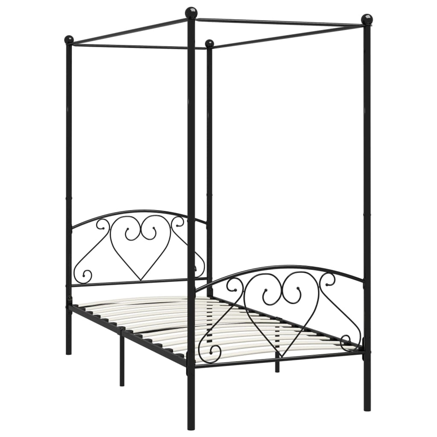 vidaXL Himmelbett-Gestell Schwarz Metall 90 x 200 cm618202 vidaXL Himmelbett-Gestell Schwarz Metall 90 x 200 cm618202 von VIDAXL
