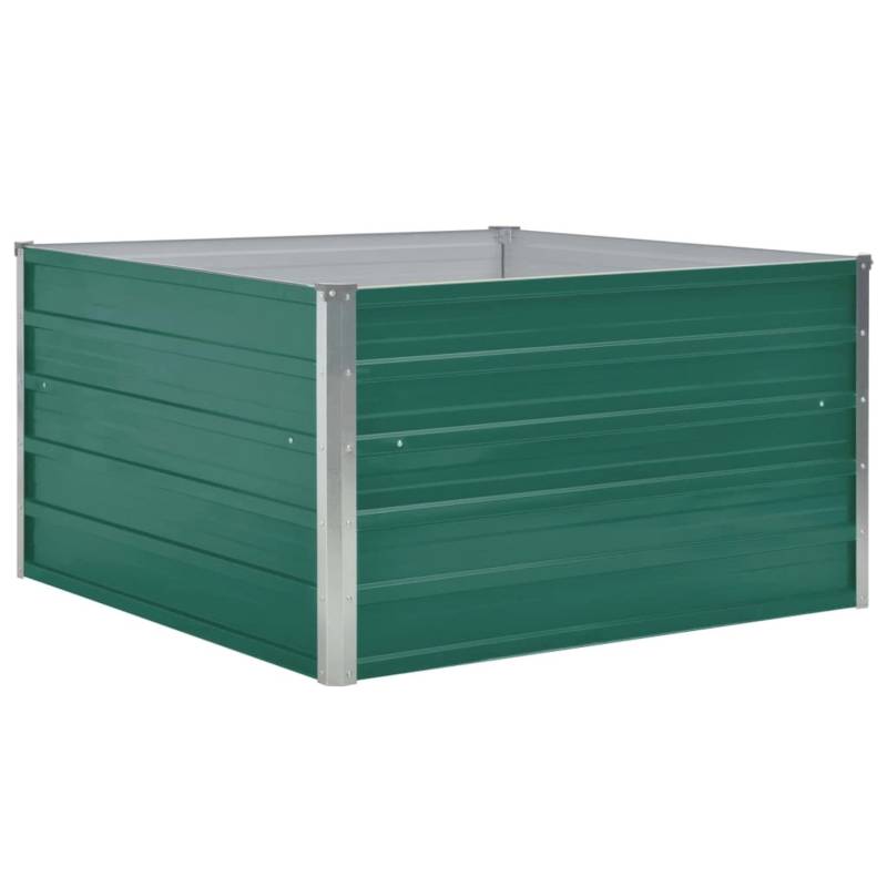 vidaXL Hochbeet 100 x 100 x 45 cm Stahl Grün 661639 von VIDAXL